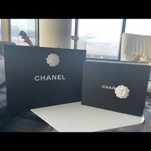 Chanel empty paper bag and box